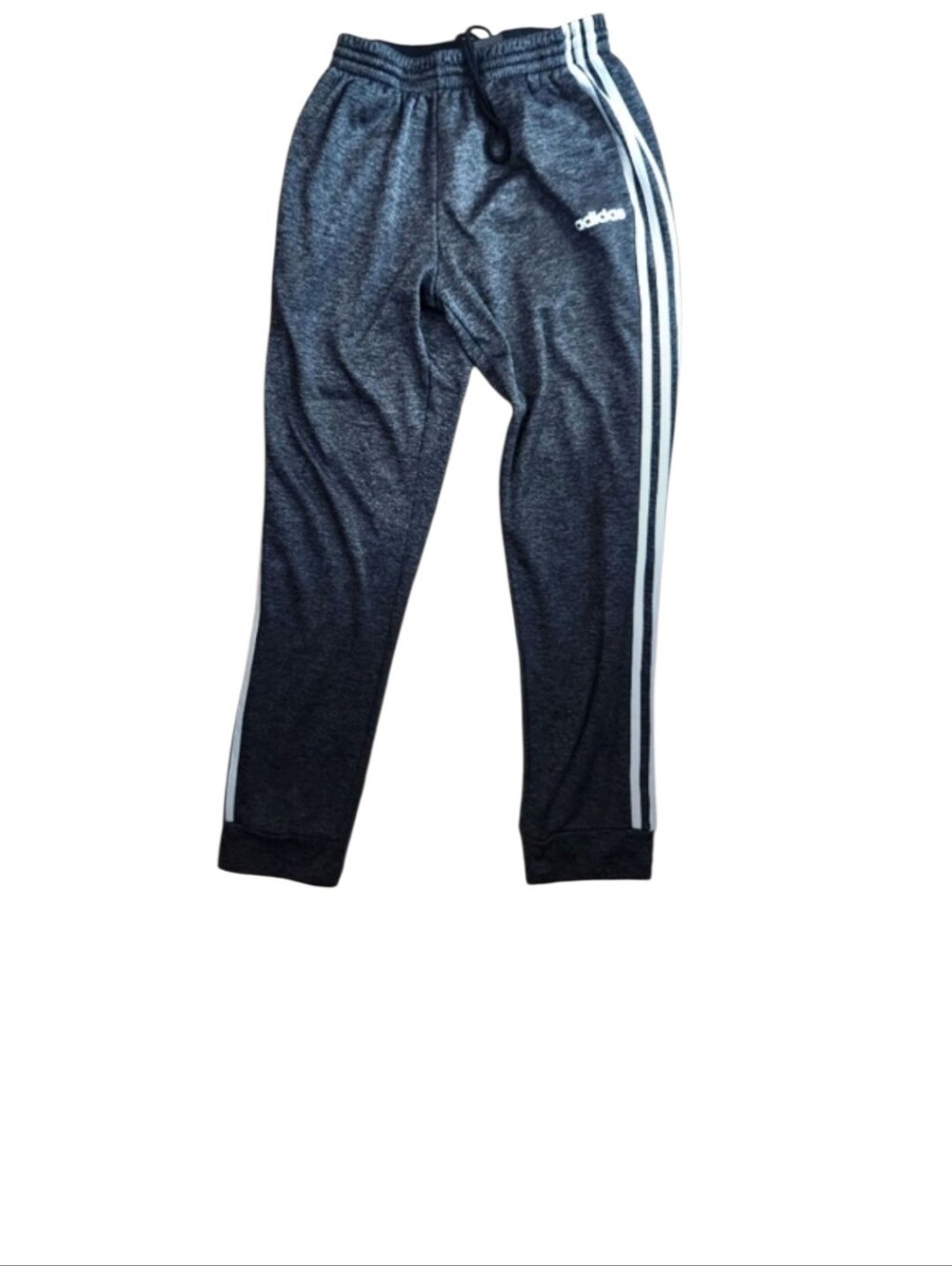 Adidas Gray Joggers with White Stripes
